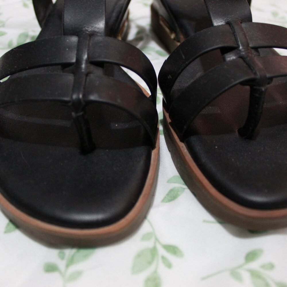 Franco Sarto Black Gladiator Sandals - Picture 4 of 8
